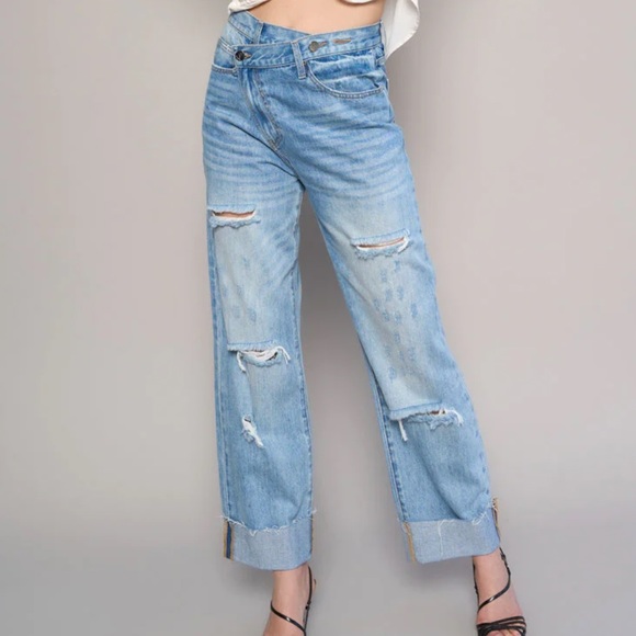 Free Nation Insane Gene Crossover Waist Straight Leg denim jeans - Picture 2 of 12